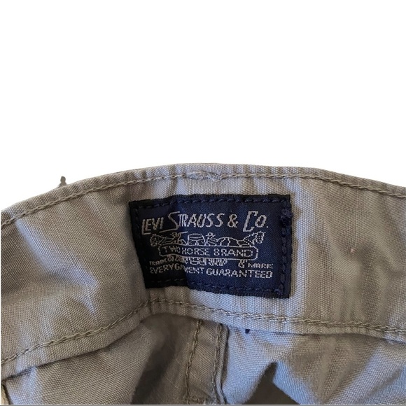 Levis Cargo Mens Grey 6-Pocketed Shorts Size 40 8”Inseam Bermuda Length EUC - Picture 5 of 8